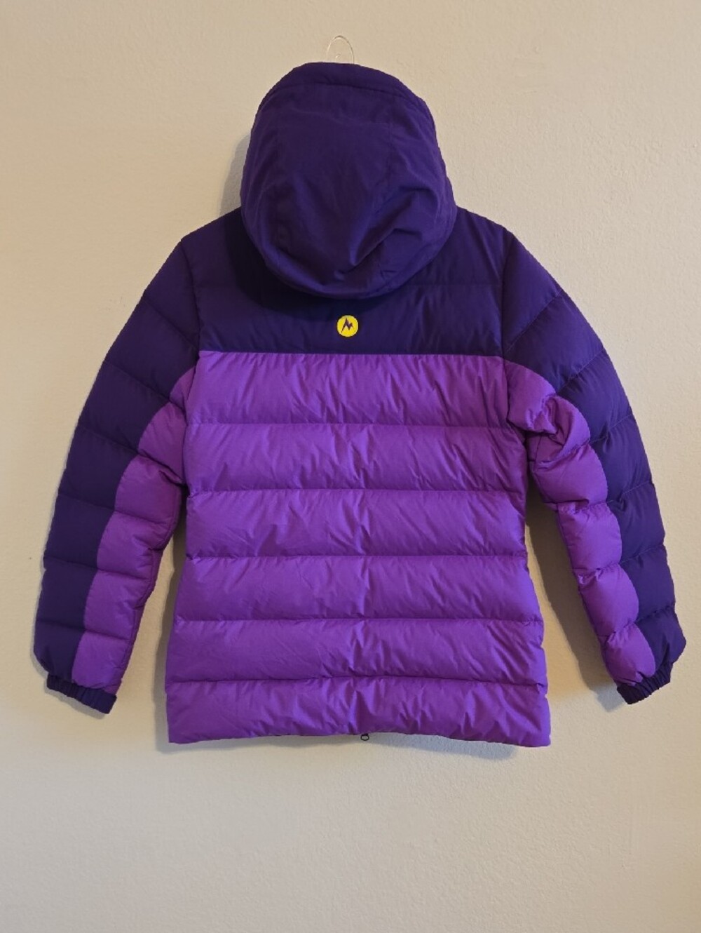 Marmot Purple Hooded Puffer Jacket - Small - Picture 11 of 16